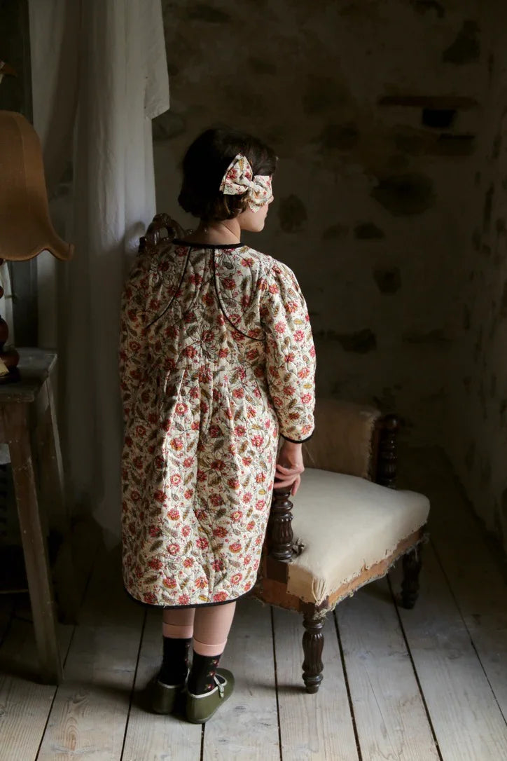 Robe manteau réversible velour noir