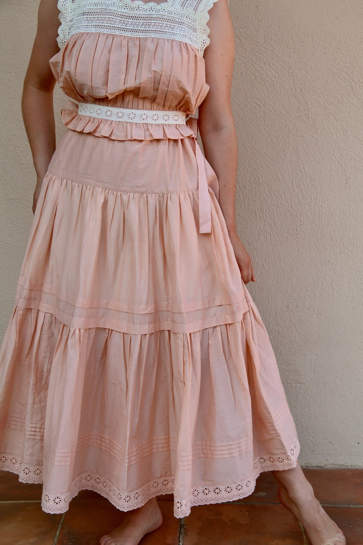 Anemone skirt — Nude Pink