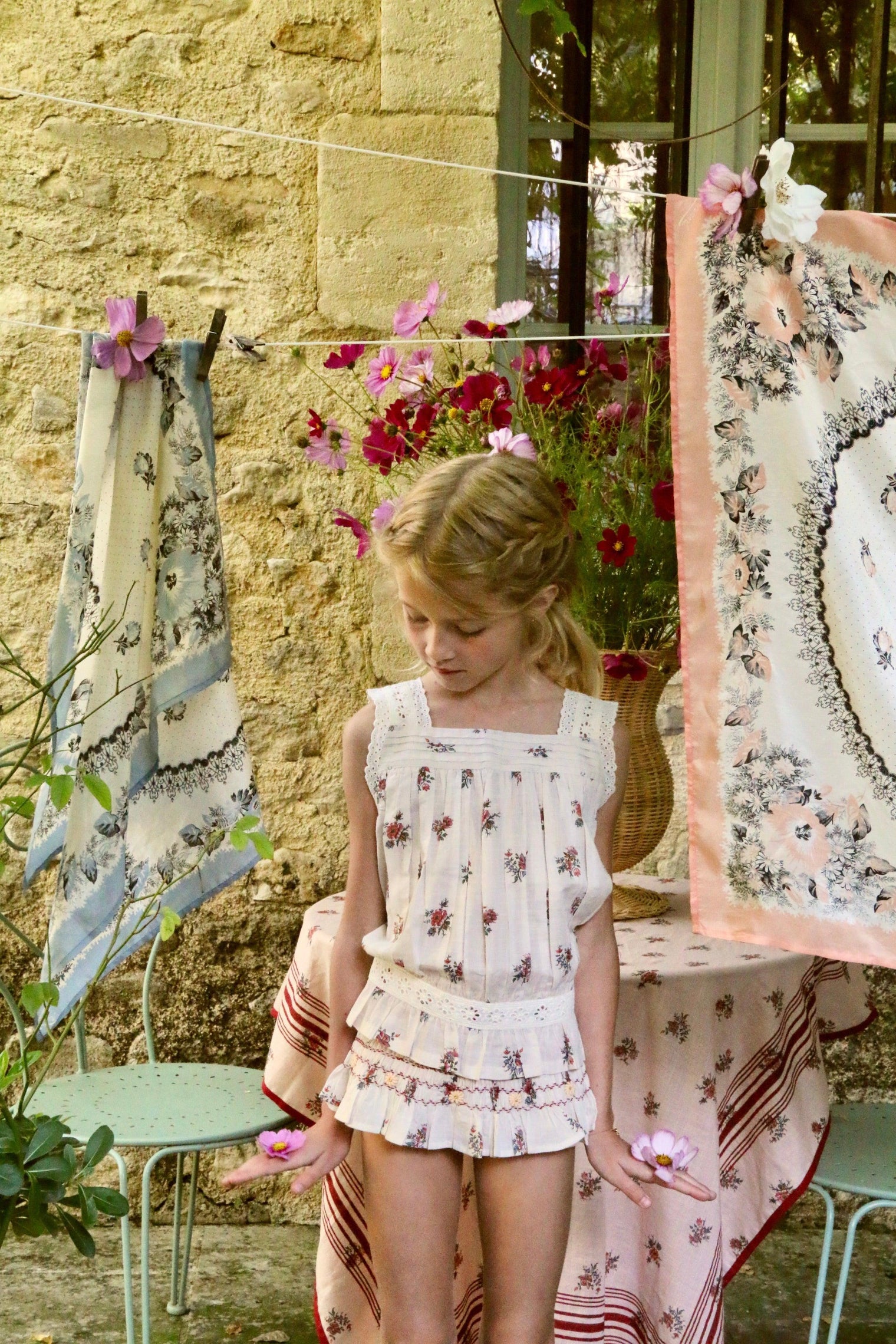 Ensemble top et culotte imprimé garden flowers