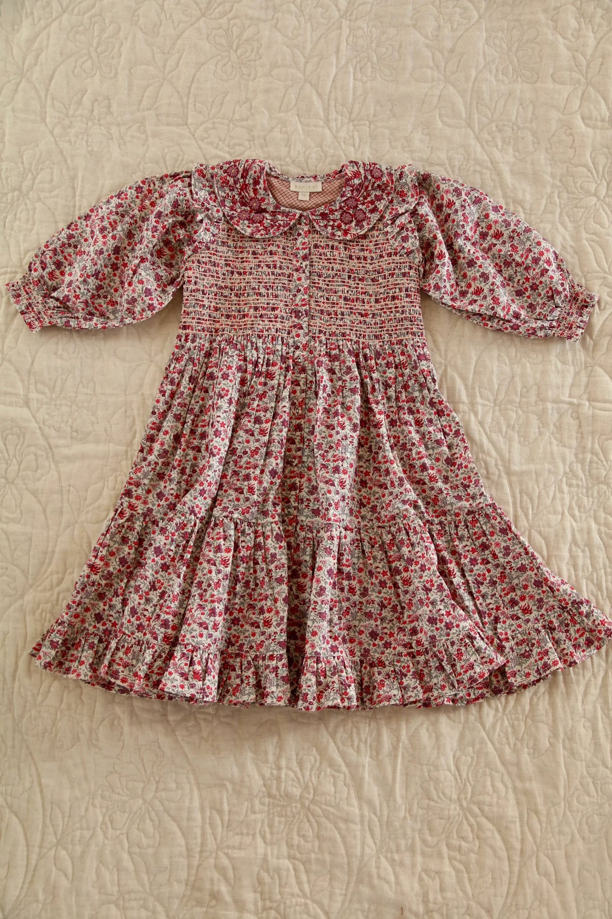 Robe longue champ de fleurs