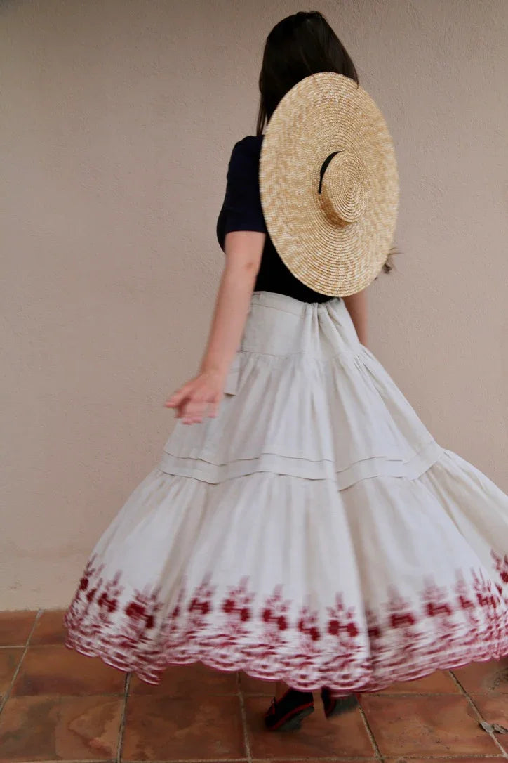 Capucine Embroidered skirt