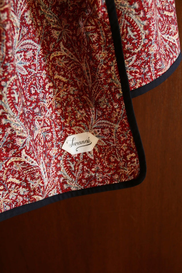 Pareo imprimé rouge cashmere