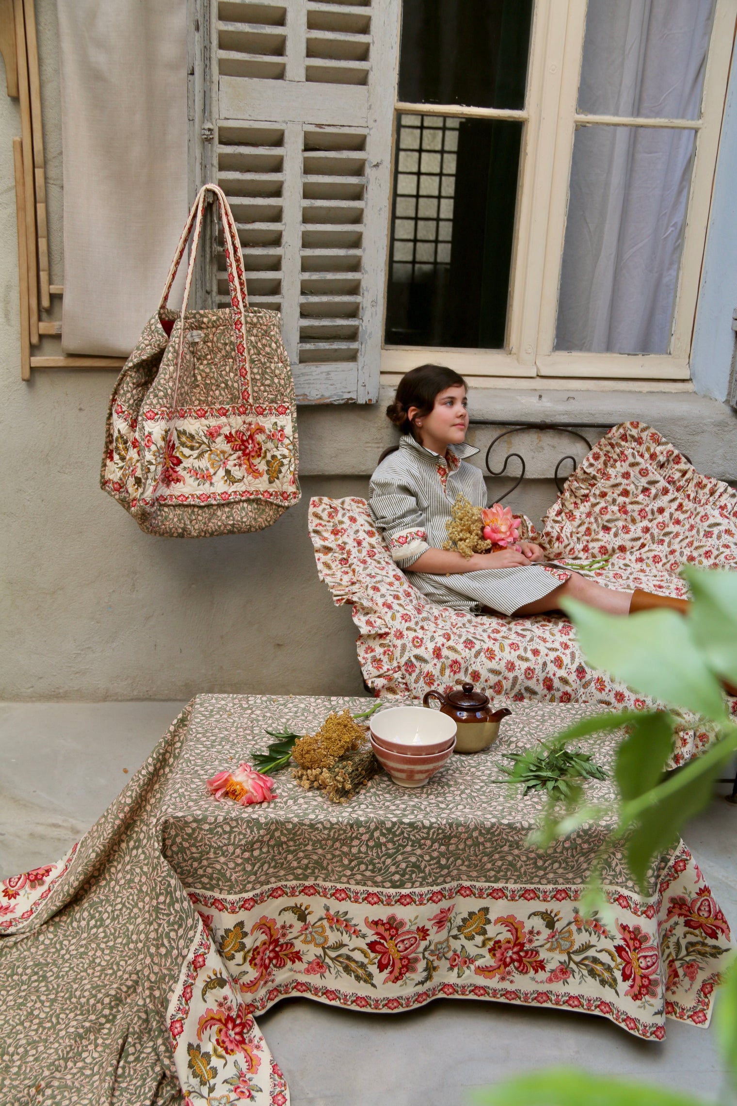 Le sac du marché printed "foliage"