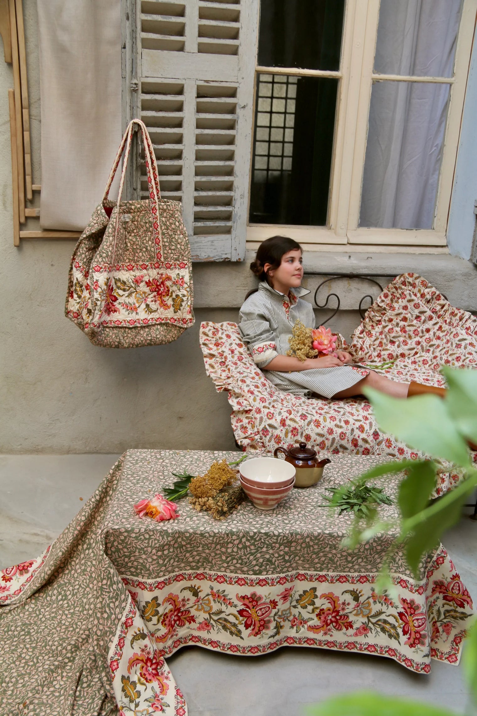 Le sac du marché imprimé "feuillage"