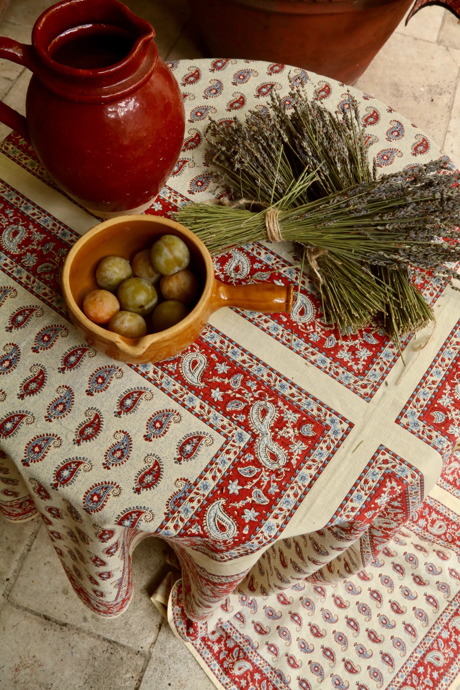 Nappe imprimé bandana cashemere