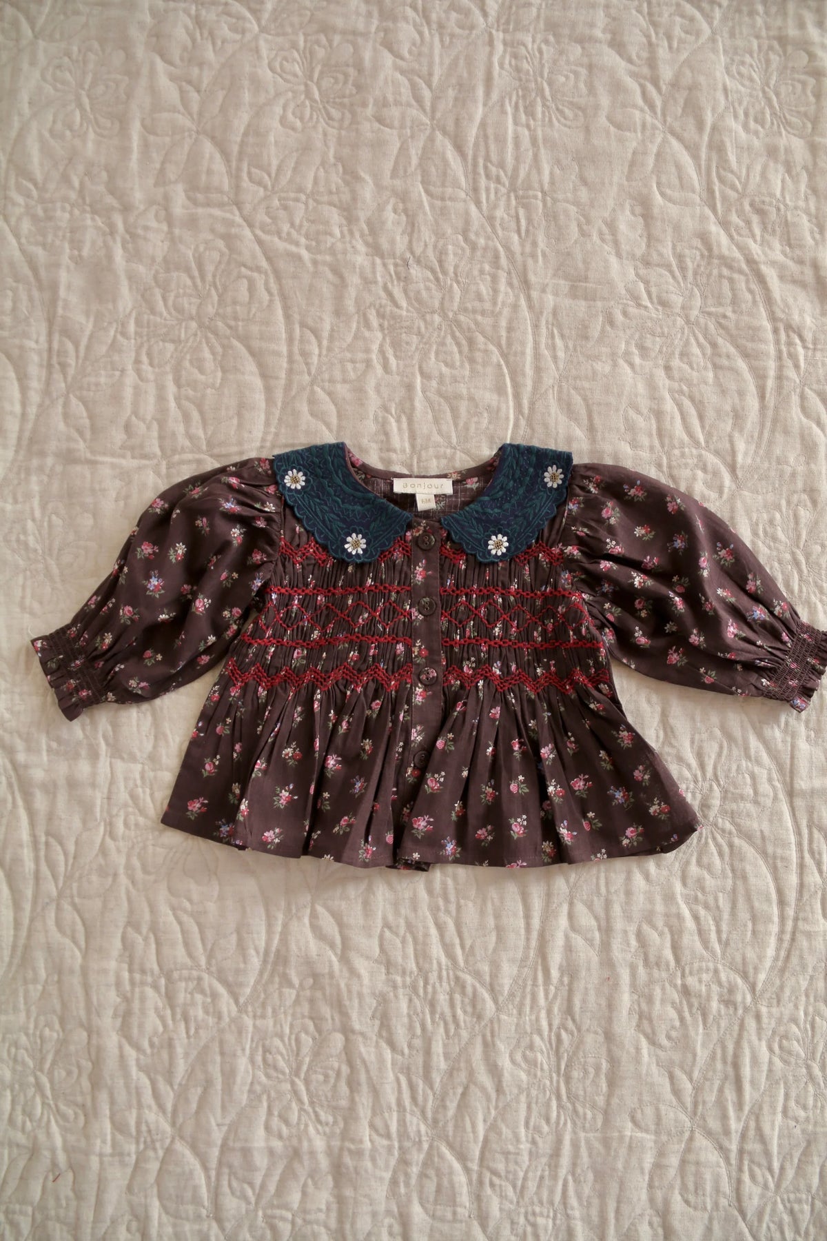 Blouse bébé petit bouquet