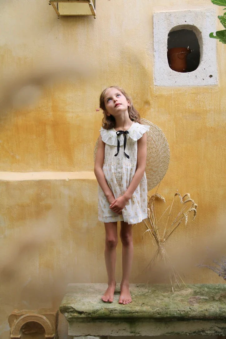 American armhole tunic and its bow barrette