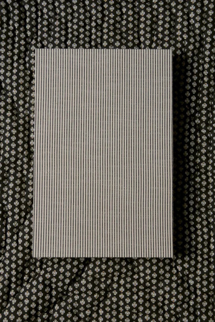 Chemise mixte rayure noire & ivoire