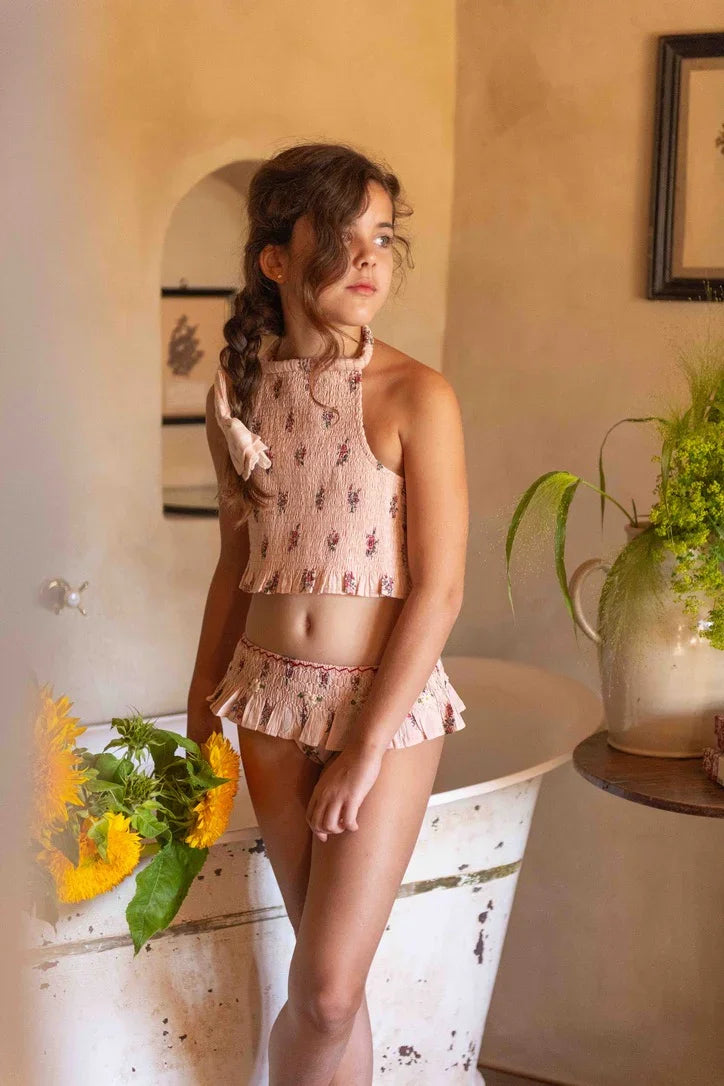 Maillot de bain garden flowers rose