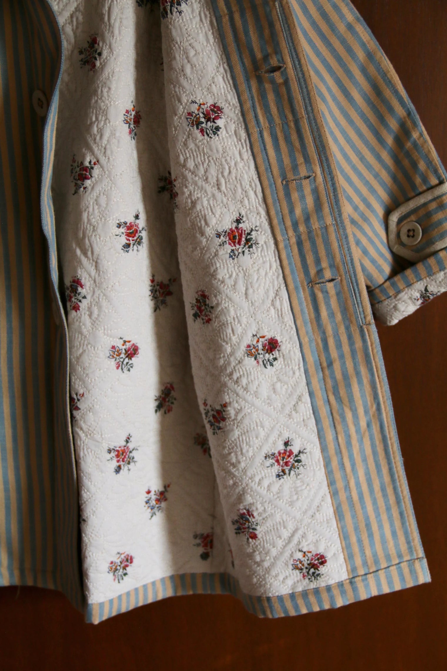 Manteau de Printemps rayure transat
