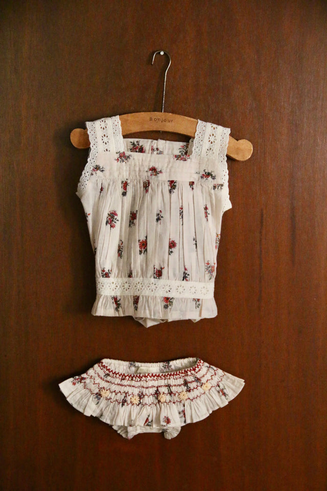 Ensemble top et culotte imprimé garden flowers