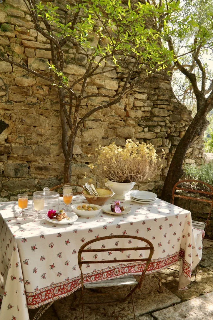 floral garden tablecloth