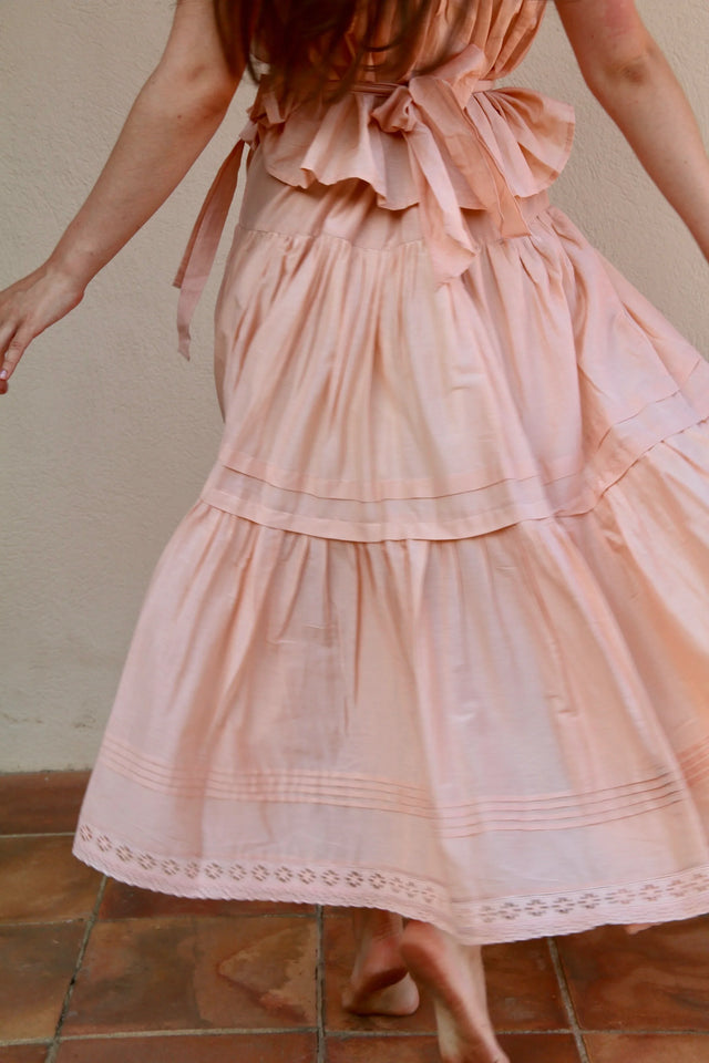 Anemone skirt — Nude Pink