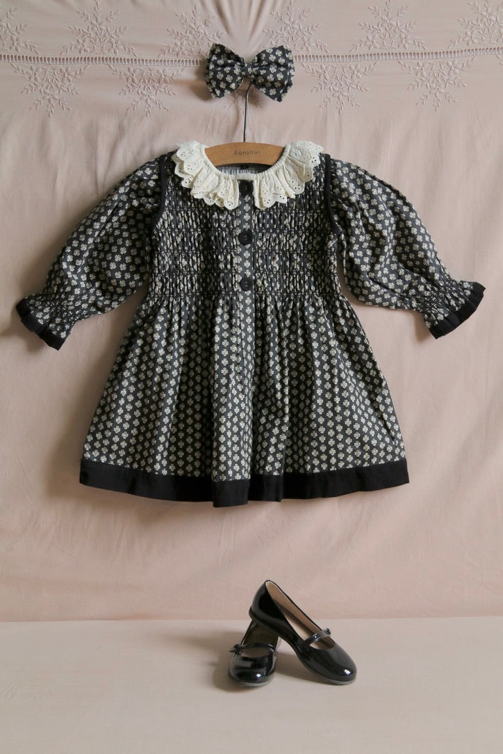 Provençal printed tunic and its matching hair clip