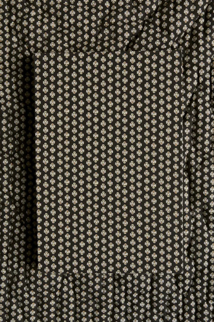 Chemise mixte imprimé "Provençal noir"