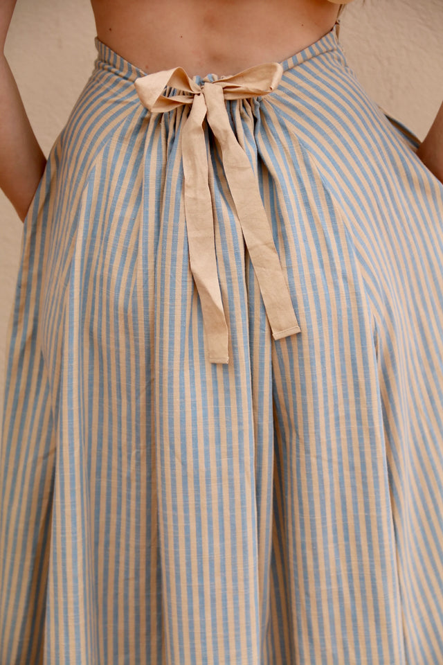 Iris skirt transat stripe sky vanilla