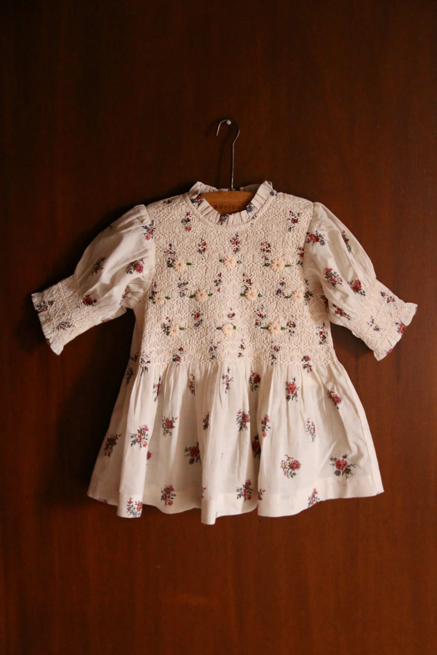 Blouse à smocks garden flowers