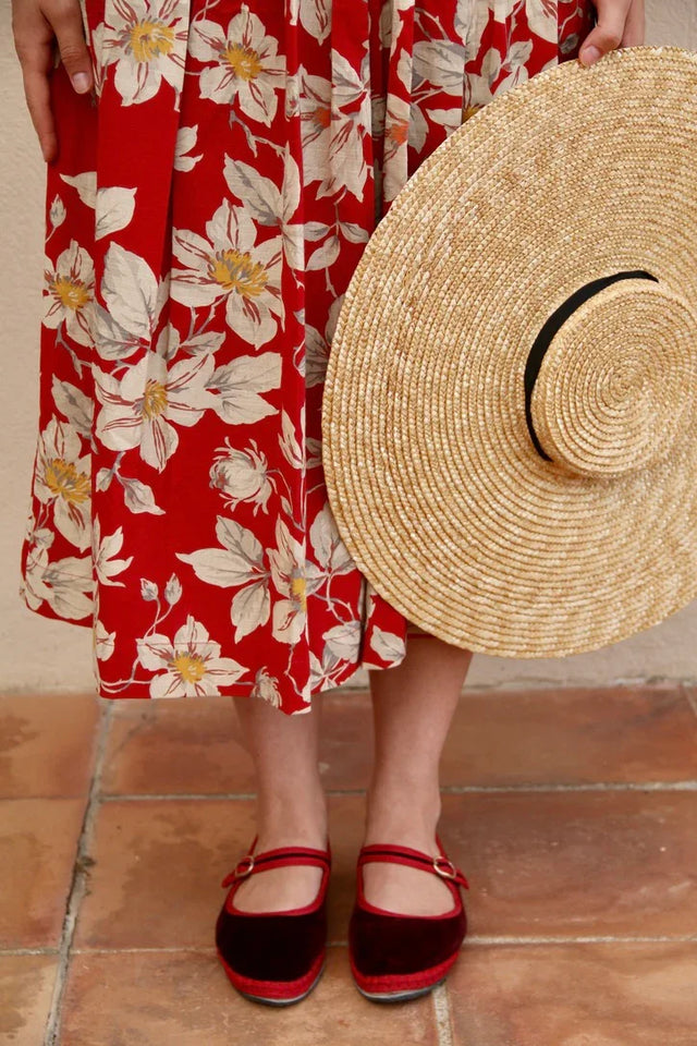Orange Blossom skirt, Gaughin print
