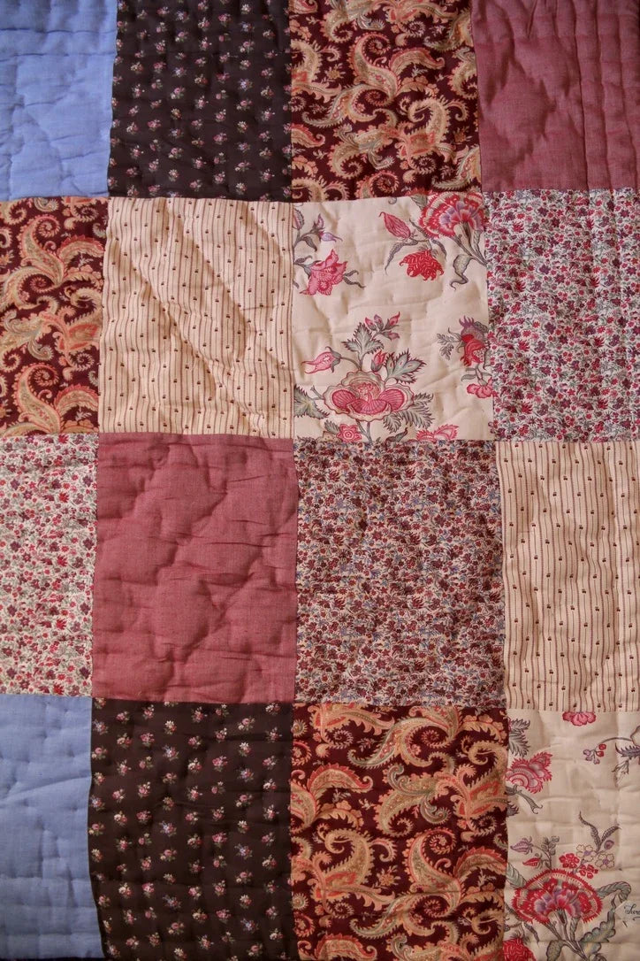 Edredon matelassé patchwork