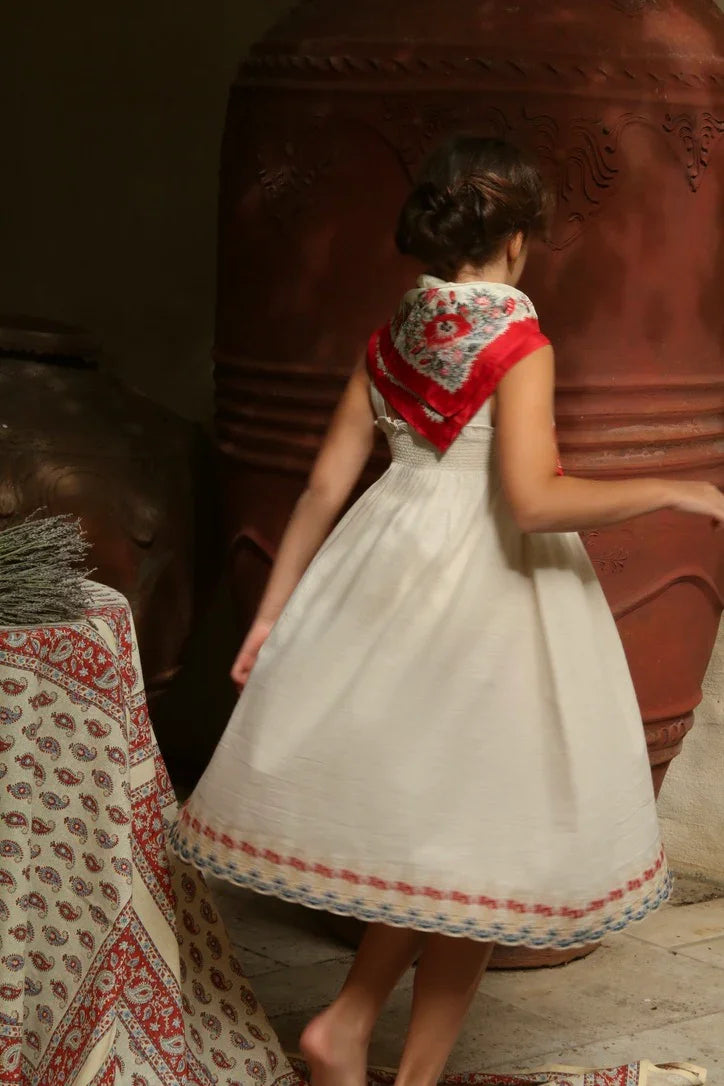 Embroidered Skirt Dress