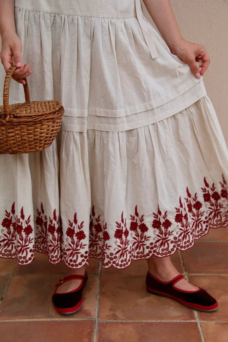 Capucine Embroidered skirt