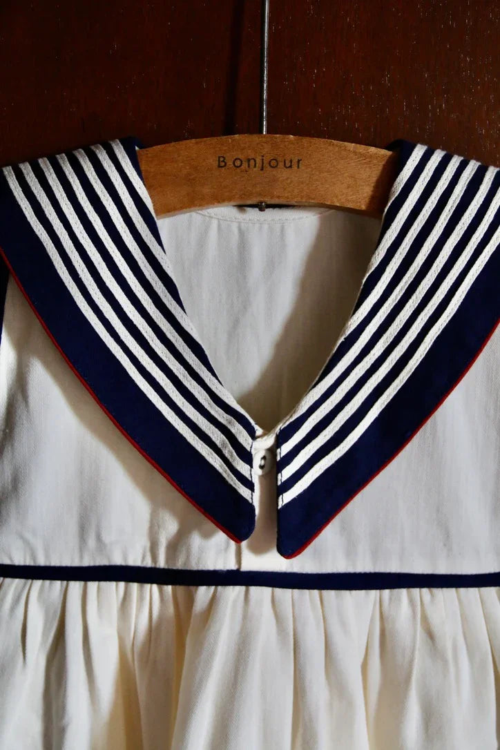 the ivory sailor-collar dress