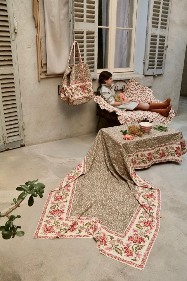 Nappe imprimé "feuillage"