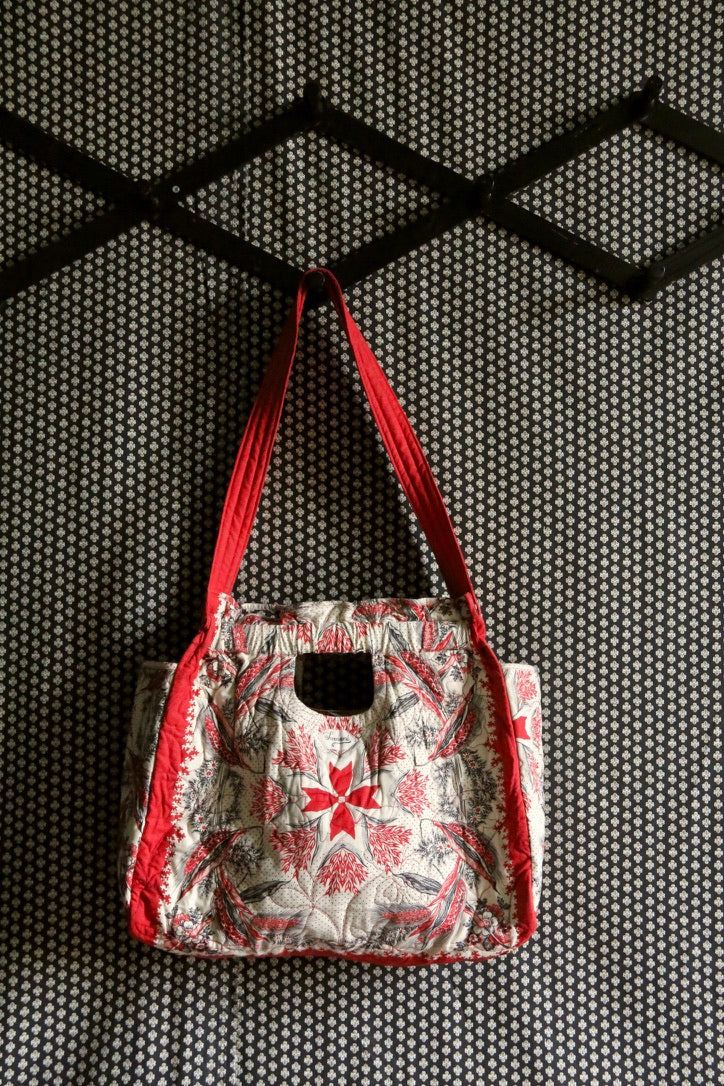 Bandana print wheat ears bag