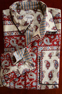 Shirt with bandana cashmere print in its matching gift box