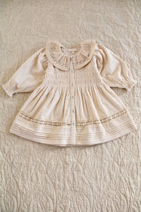 Robe en velours corduroy ivoire