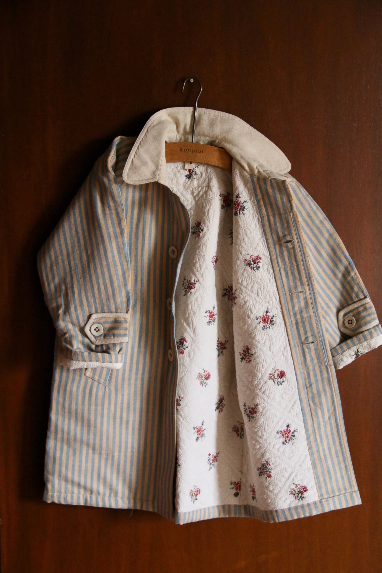 Manteau de Printemps rayure transat
