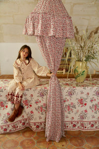 Pantalon rayé brodé
