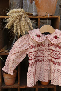 Baby set, blouse and bloomer