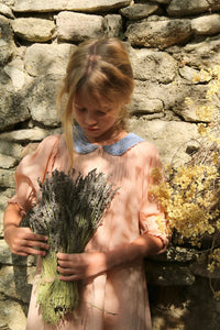 Longue blouse rose nude