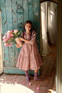 Robe longue champ de fleurs
