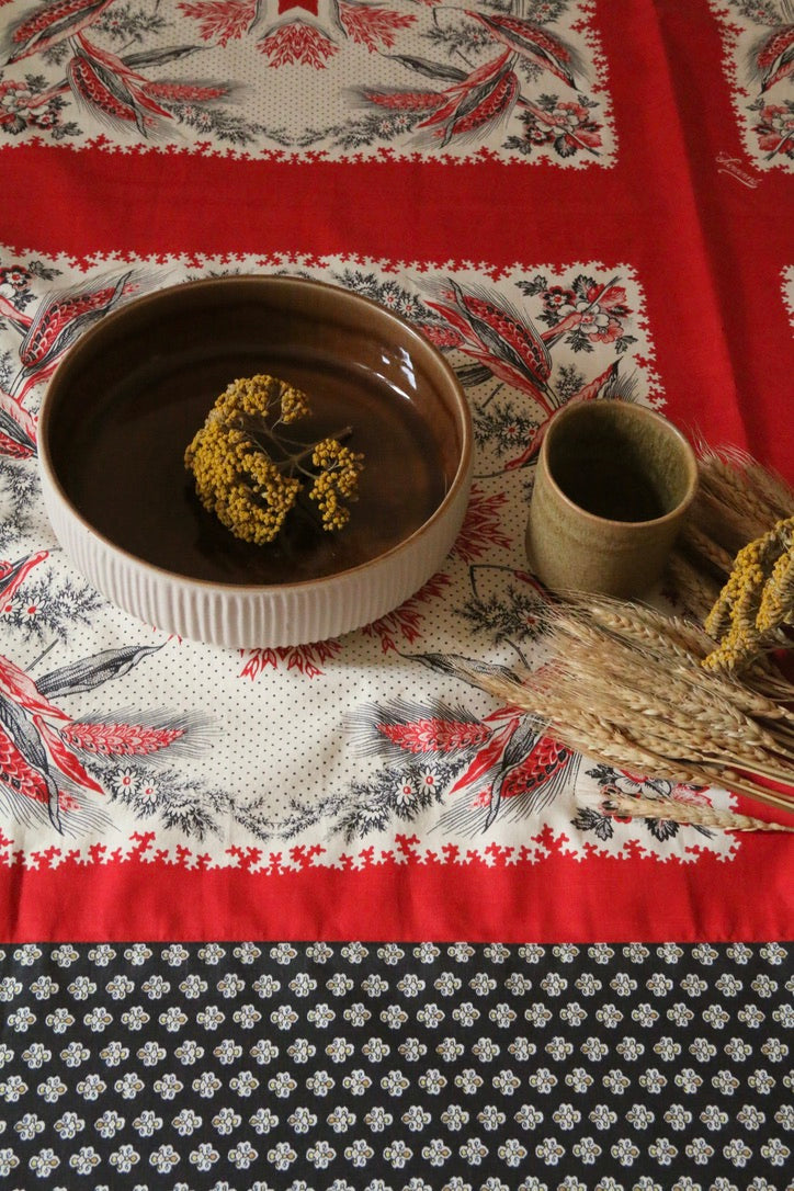 Bandana tablecloth wheat ears