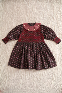 Robe à smocks petit bouquet