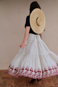 Capucine Embroidered skirt