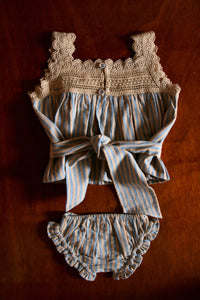 Ensemble top et culotte rayure transat