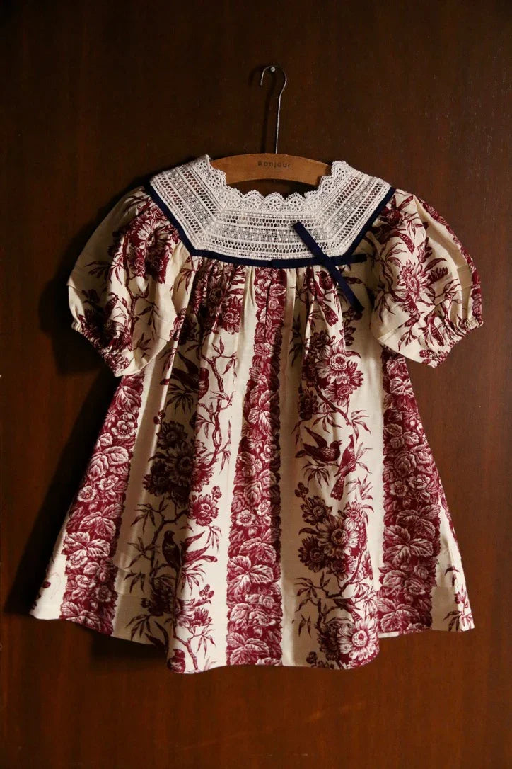 Robe princesse imprimé les oiseaux