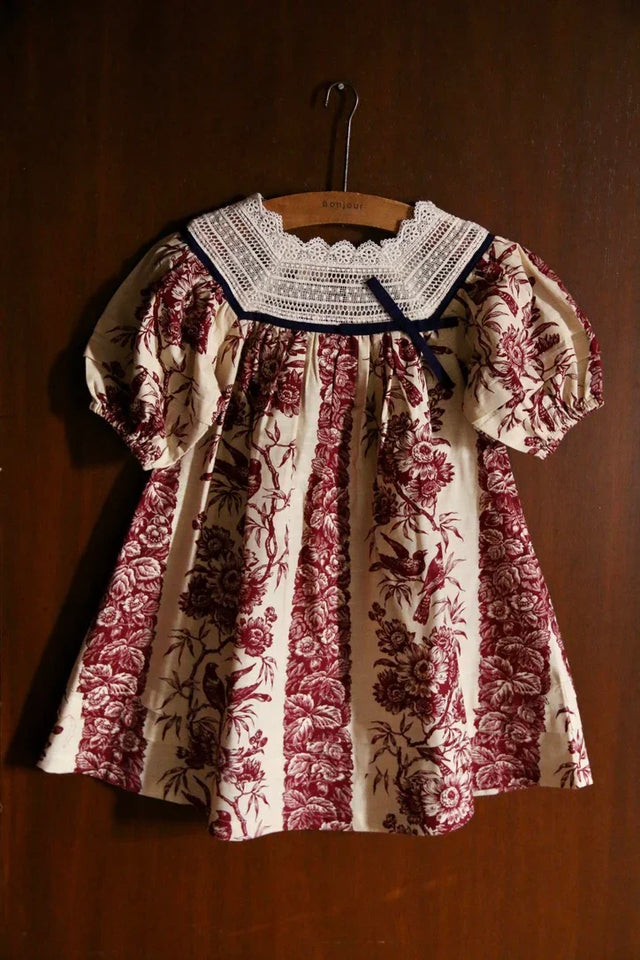 Robe princesse imprimé les oiseaux
