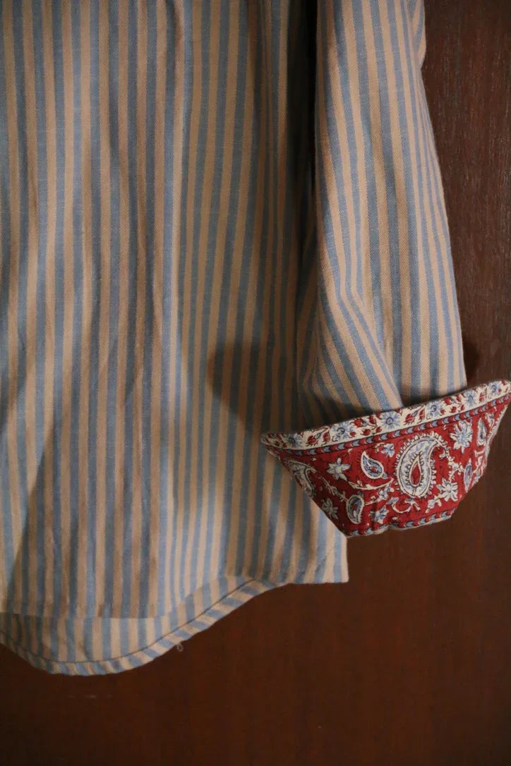 Shirt with transat chevron stripes in its matching box