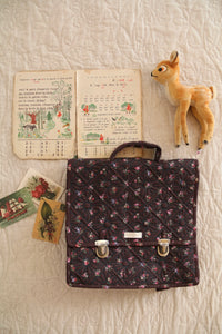 cartable matelassé petit bouquet