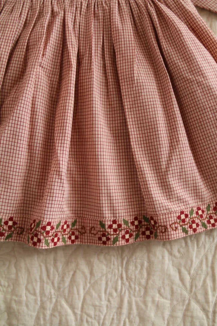 Robe brodée les cygnes