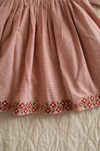 Robe brodée les cygnes