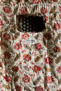 Quilted floral "Aline" bag