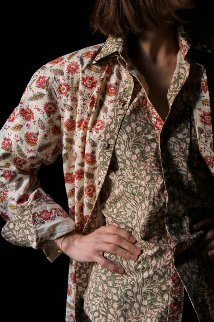 Unisex floral print shirt "Aline"