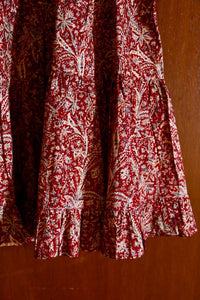Robe longue rouge cashemere