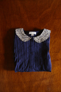 Longue blouse marine