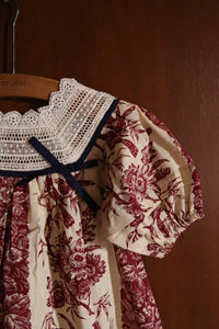 Robe princesse imprimé les oiseaux